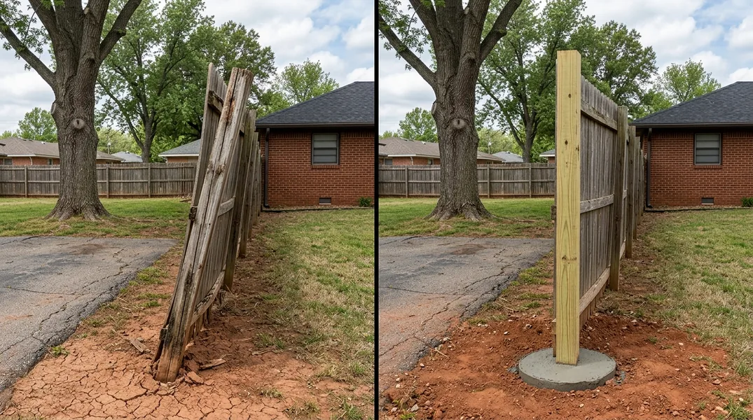 Why Tulsa's Red Clay Is Tougher on Fence Posts Than Winter Freeze