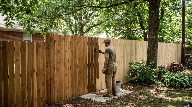 Fence Staining & Restoration Tulsa